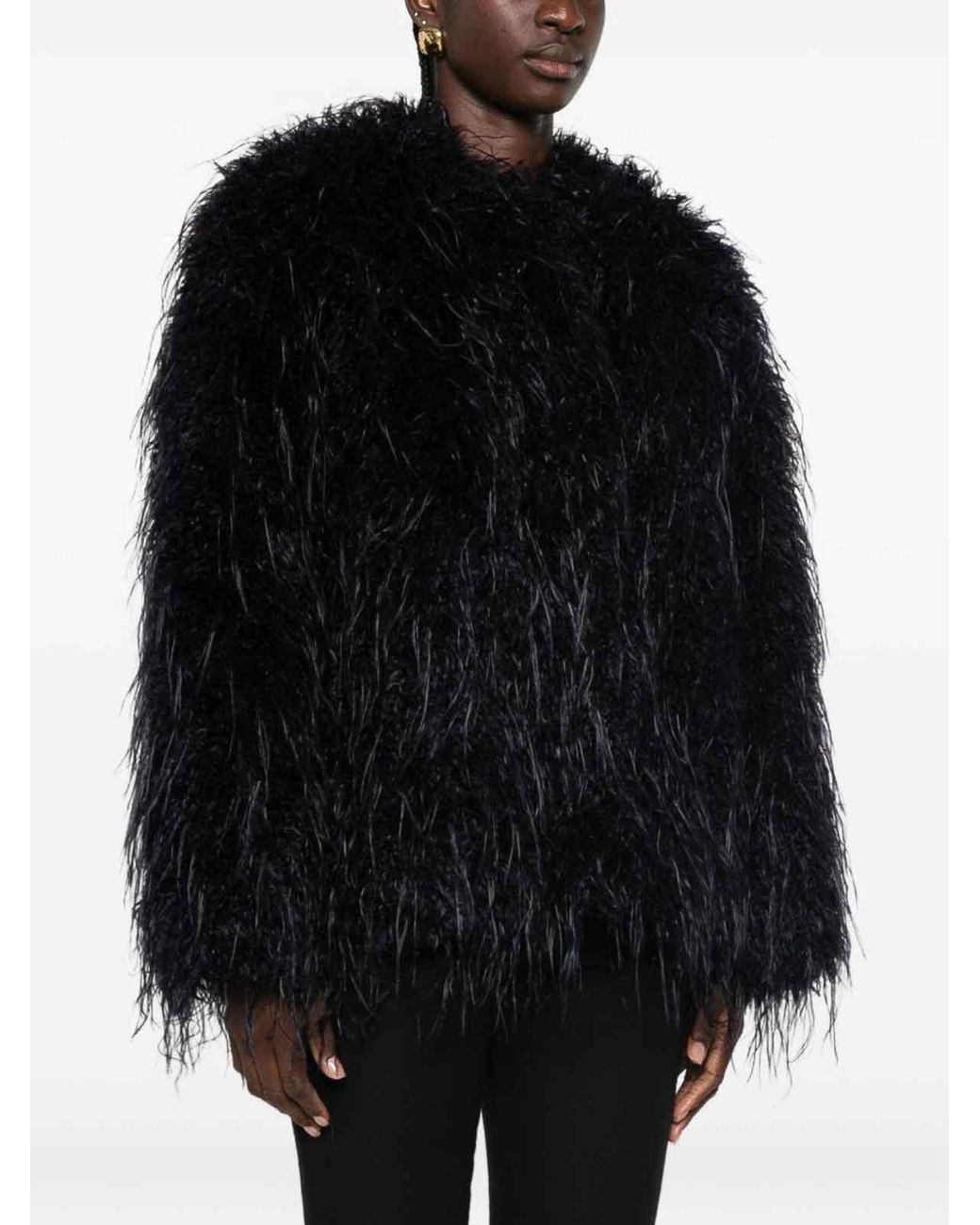 Forte_forte Black Ecofur Blouson Jacket