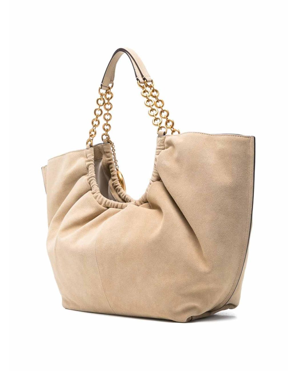 Michael Kors Natural Ruched Hobo Bag