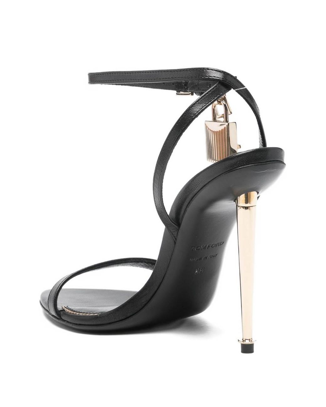 Tom Ford White Leather Heel Sandals