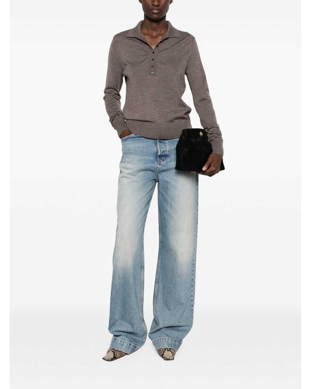 Pinko Brown Vaduz Taupe Polo Shirt