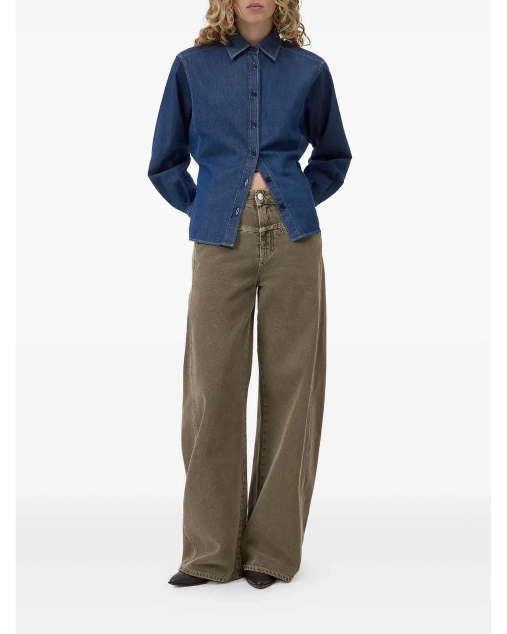 Closed Blue Shirt Waisted