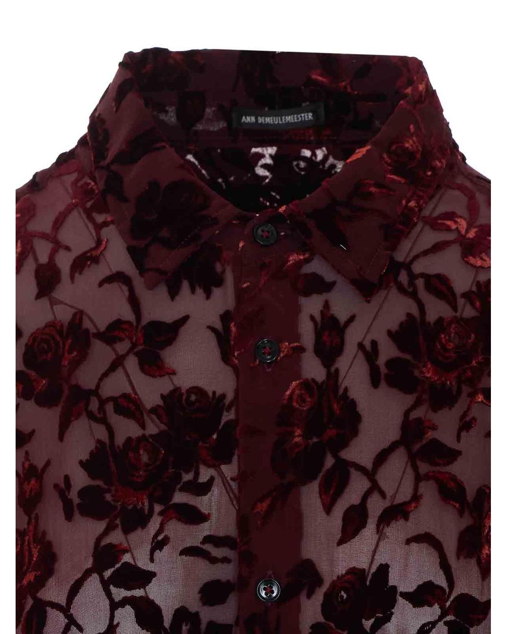 Ann Demeulemeester Red Andre Classic Shirt for men