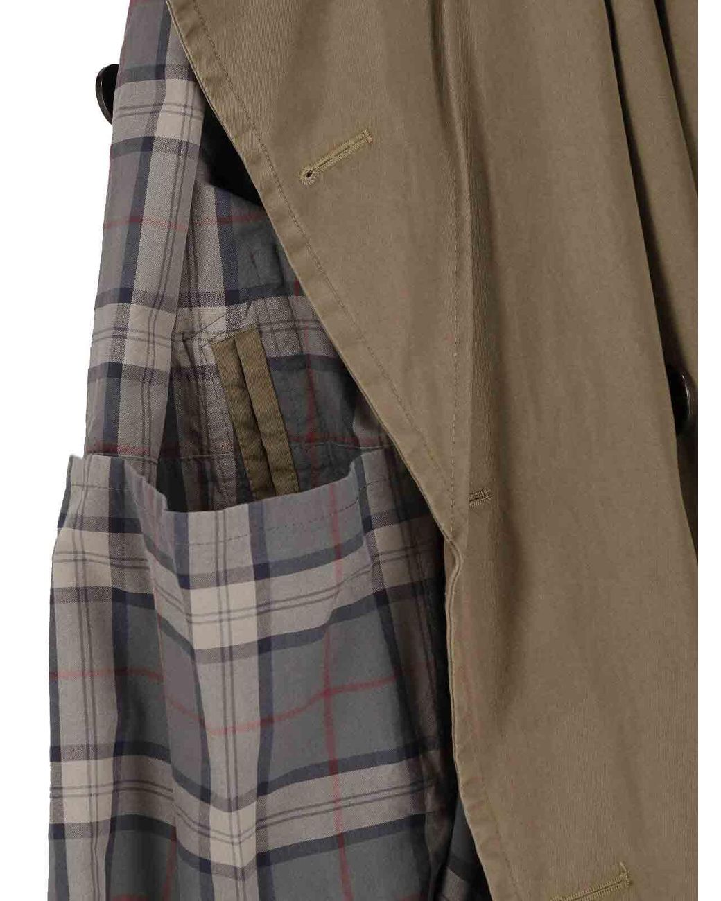 Maison Margiela Green Cotton Trench Coat