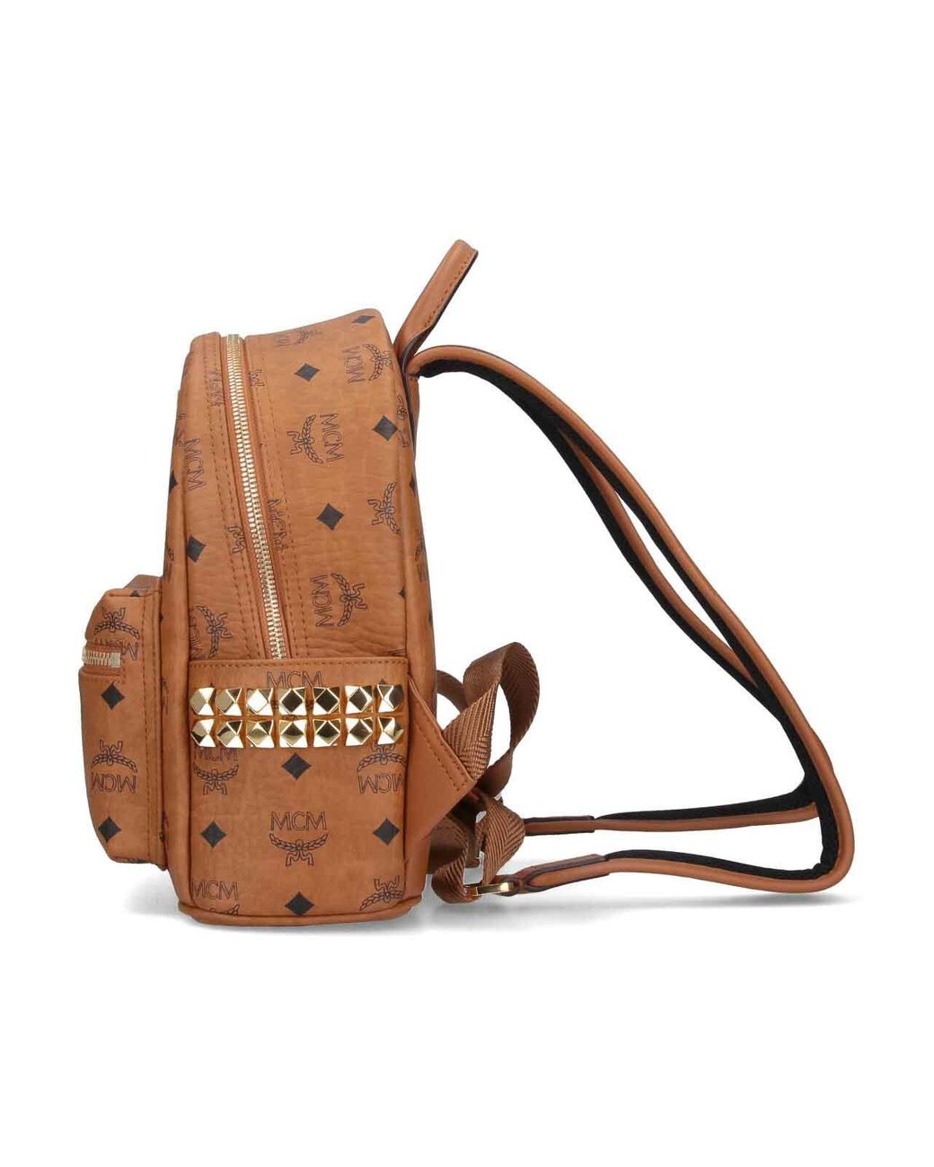 MCM Brown Studs Backpack for men