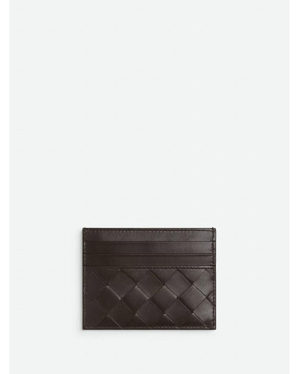 Bottega Veneta Gray 'Intrecciato Credit Card Case'