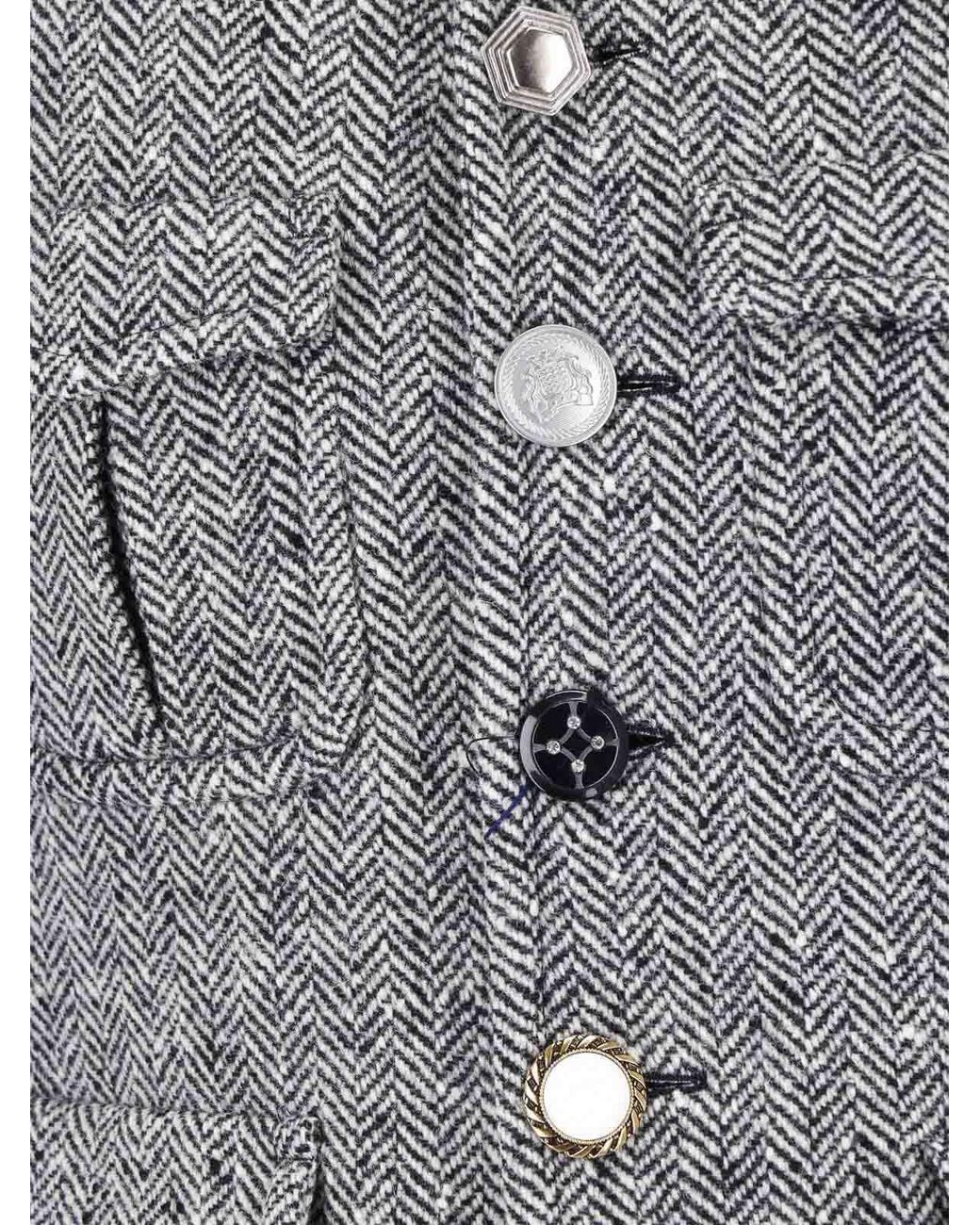 Junya Watanabe Gray Single-Breasted Wool Blazer for men