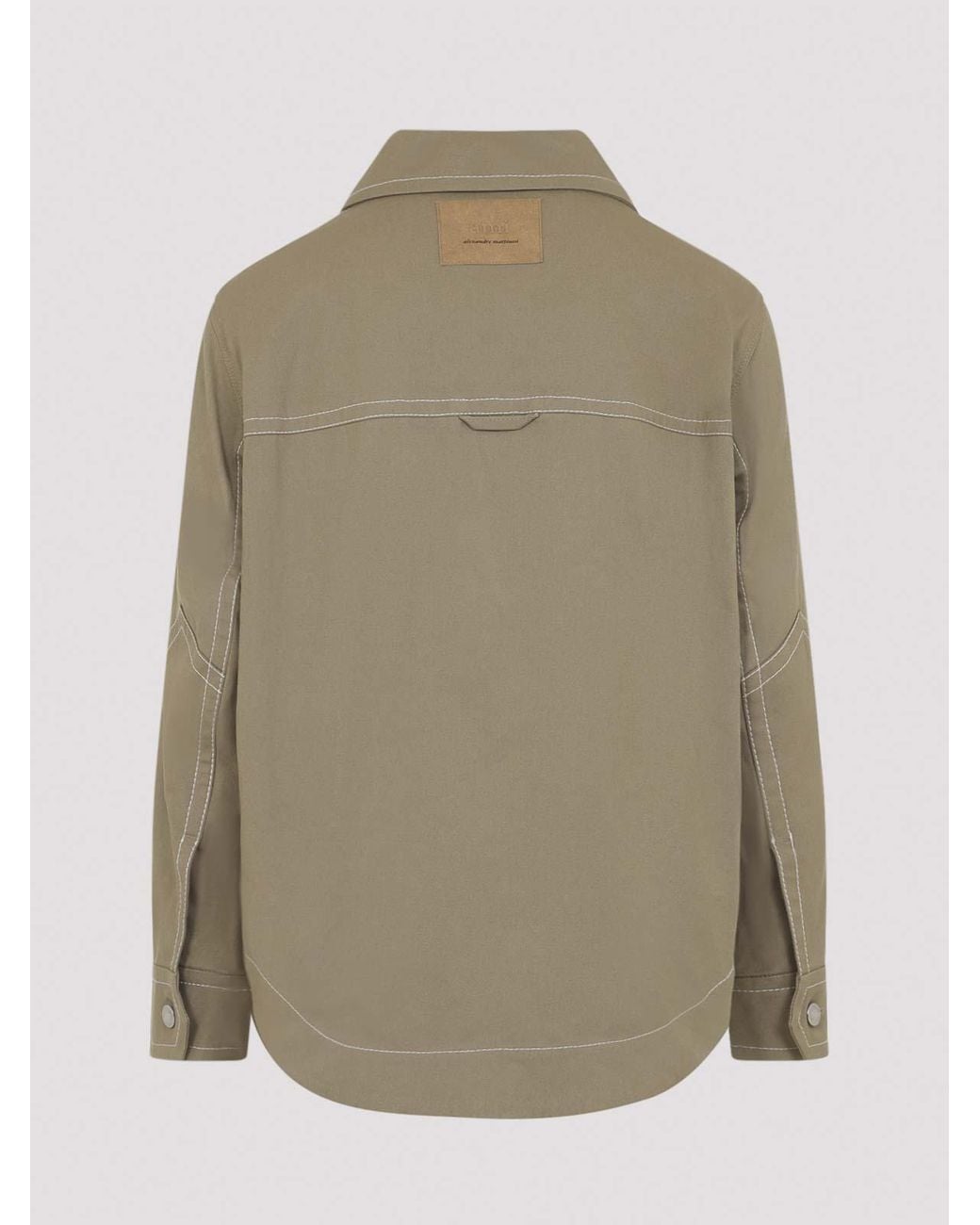 AMI Green Worker Buttoned Jacket for men