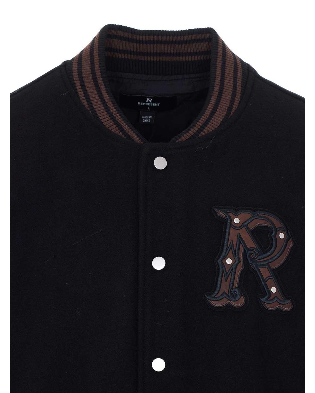 Represent Blue Jet Varsity Bomber for men