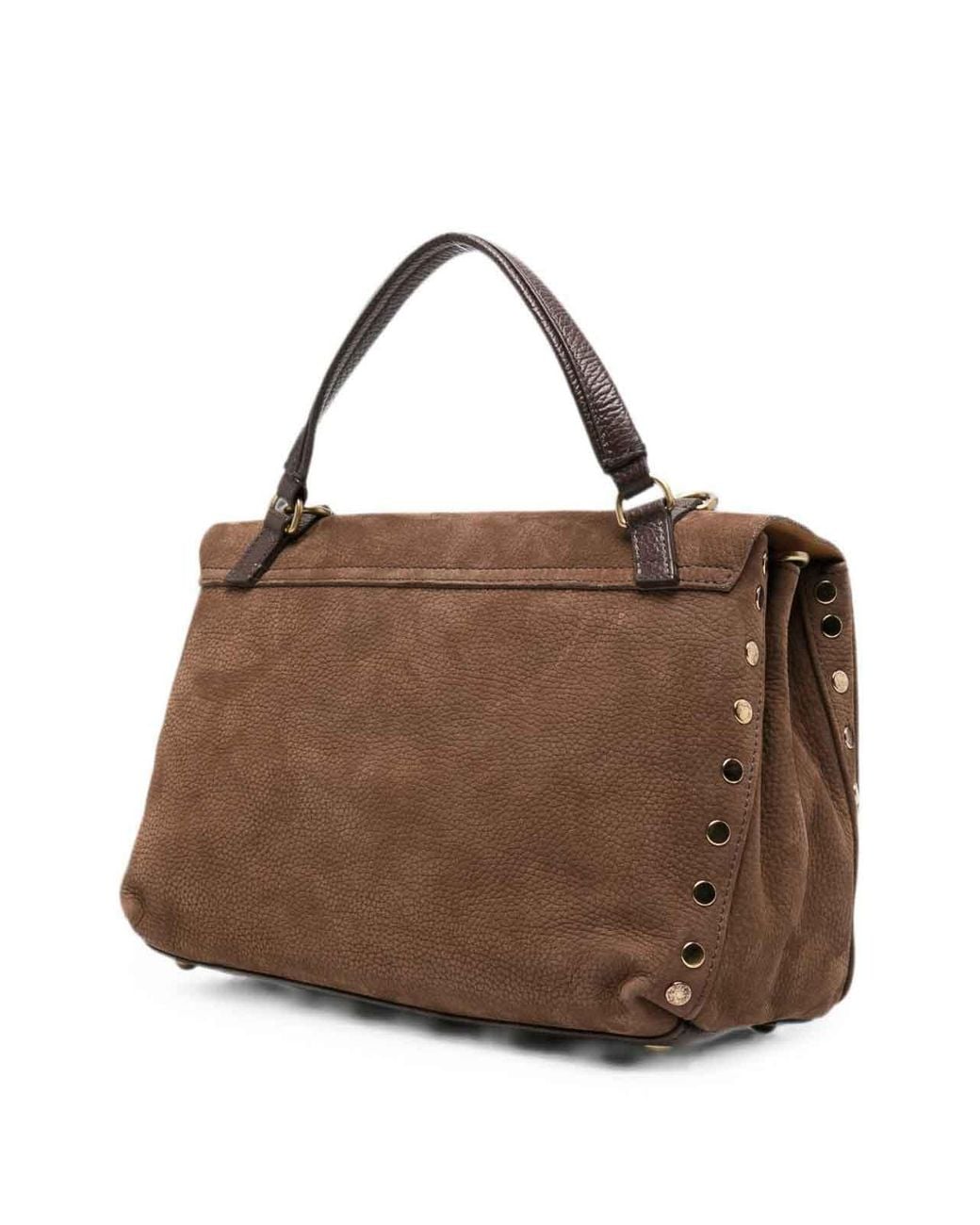Zanellato Brown Postina Re Jones Leather Bag