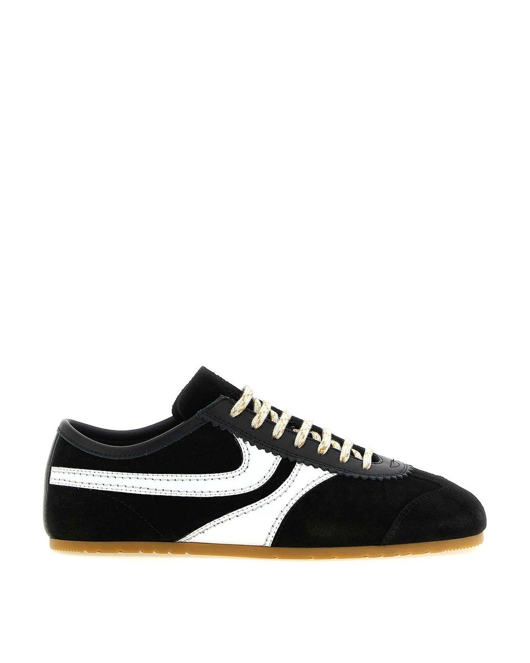 Dries Van Noten Black Suede Sneakers