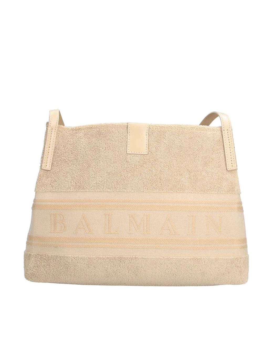 Borsa Tote Piccola di Balmain in Natural