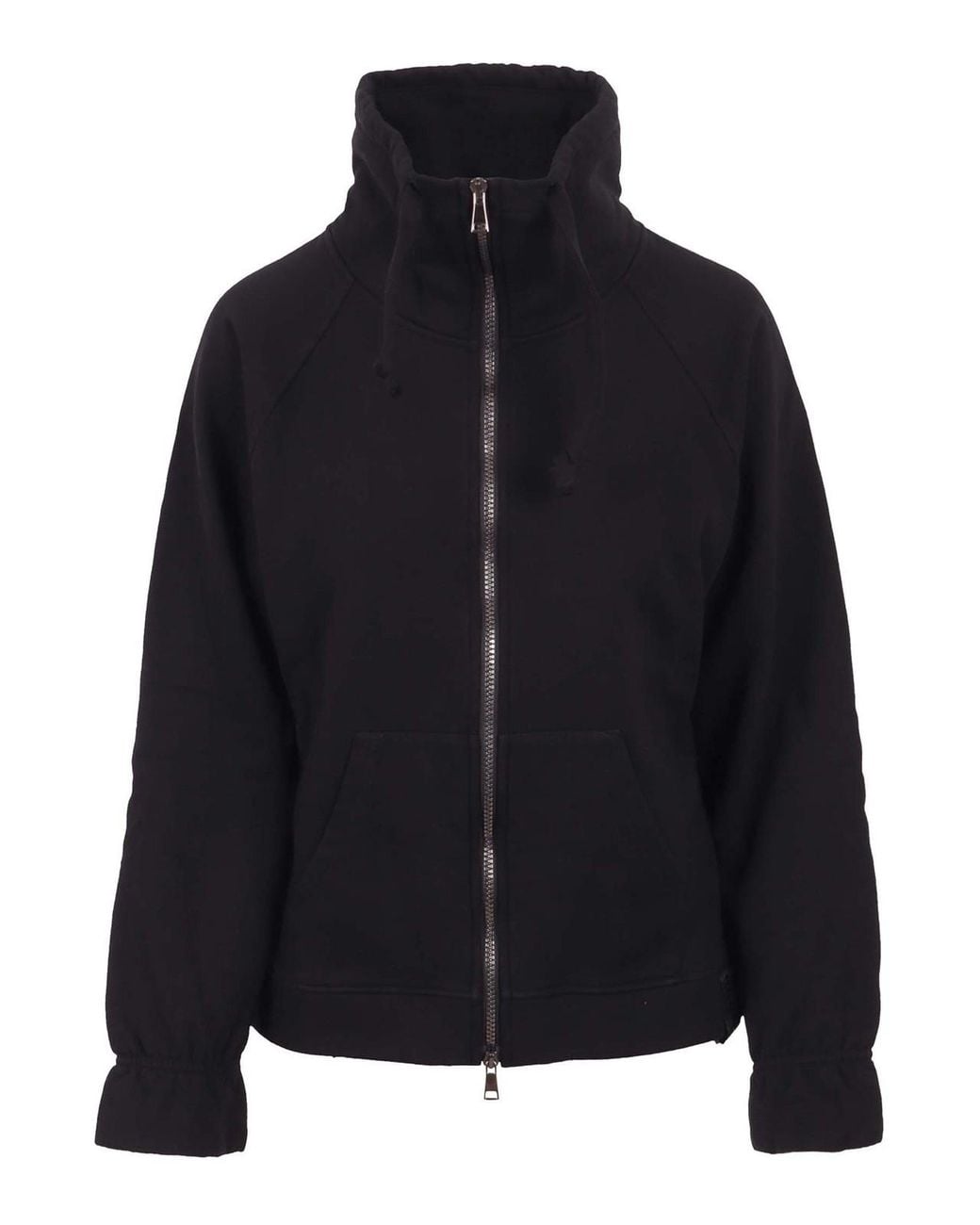 NOUMENO CONCEPT Blue Zipped High-Neck Sweatshirt