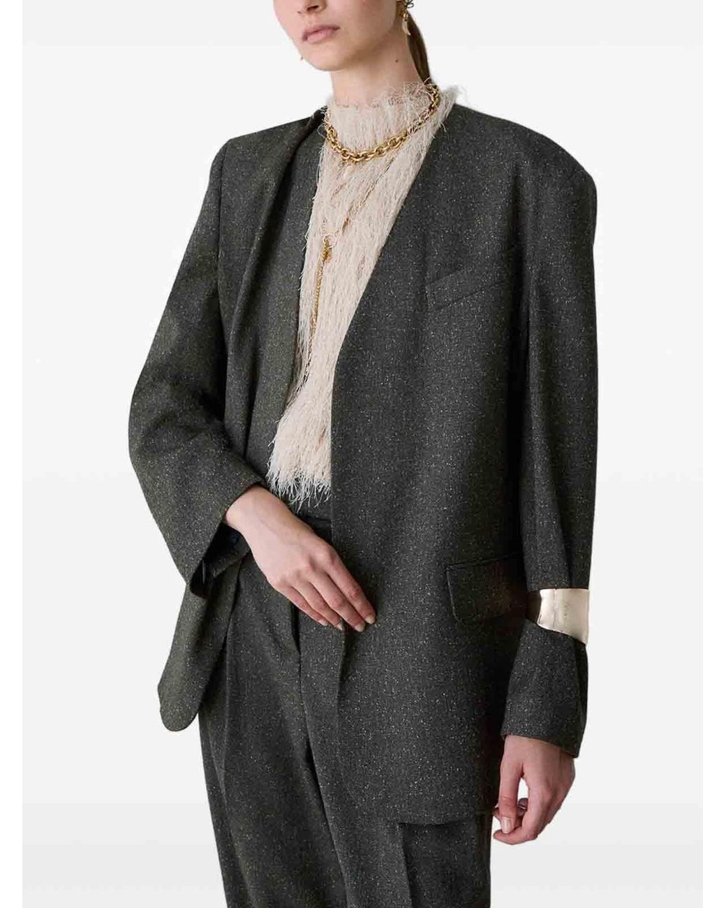 Liu Jo Black Minimal Jacket With Pockets