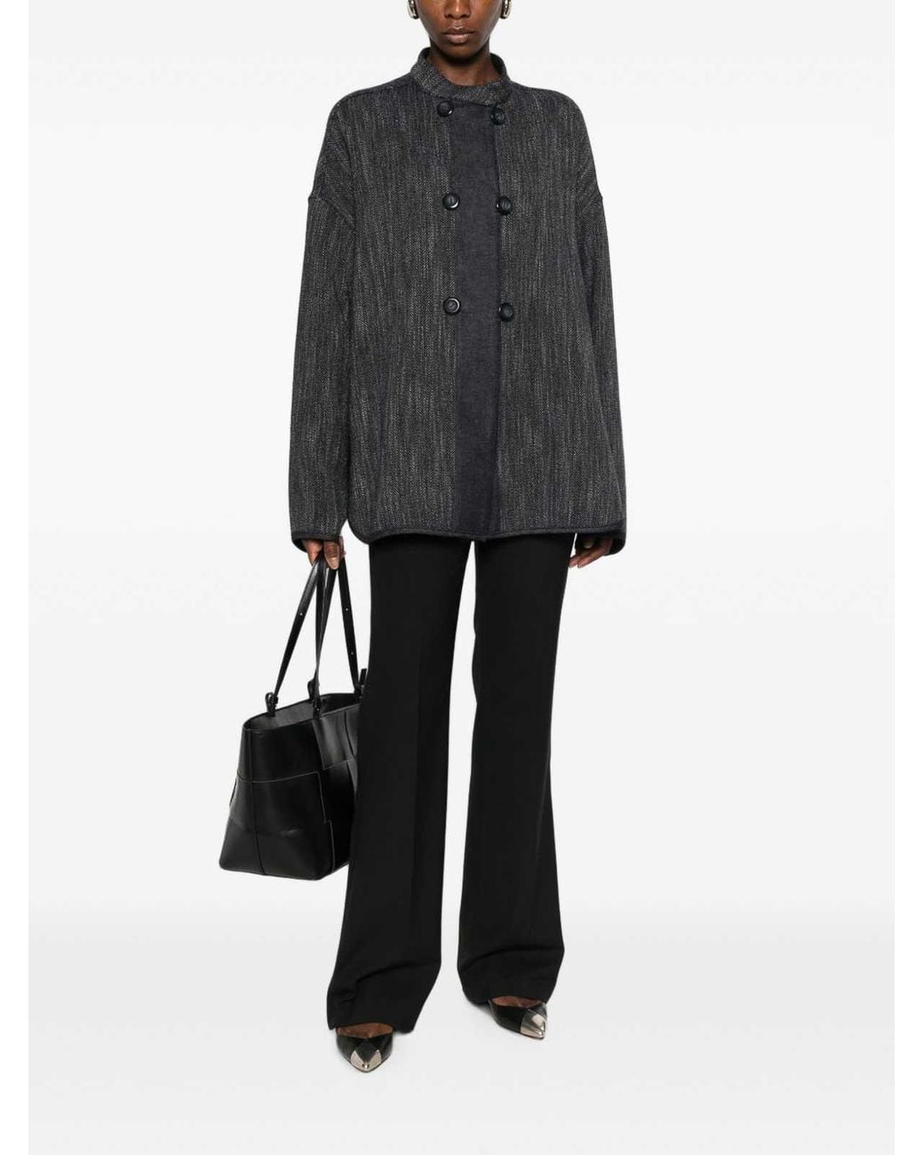 Emporio Armani Black Wool Blend Jacket