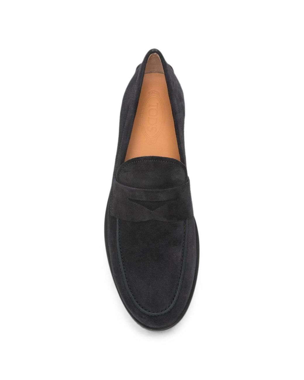 Tod's Black Suede Leather Loafers for men