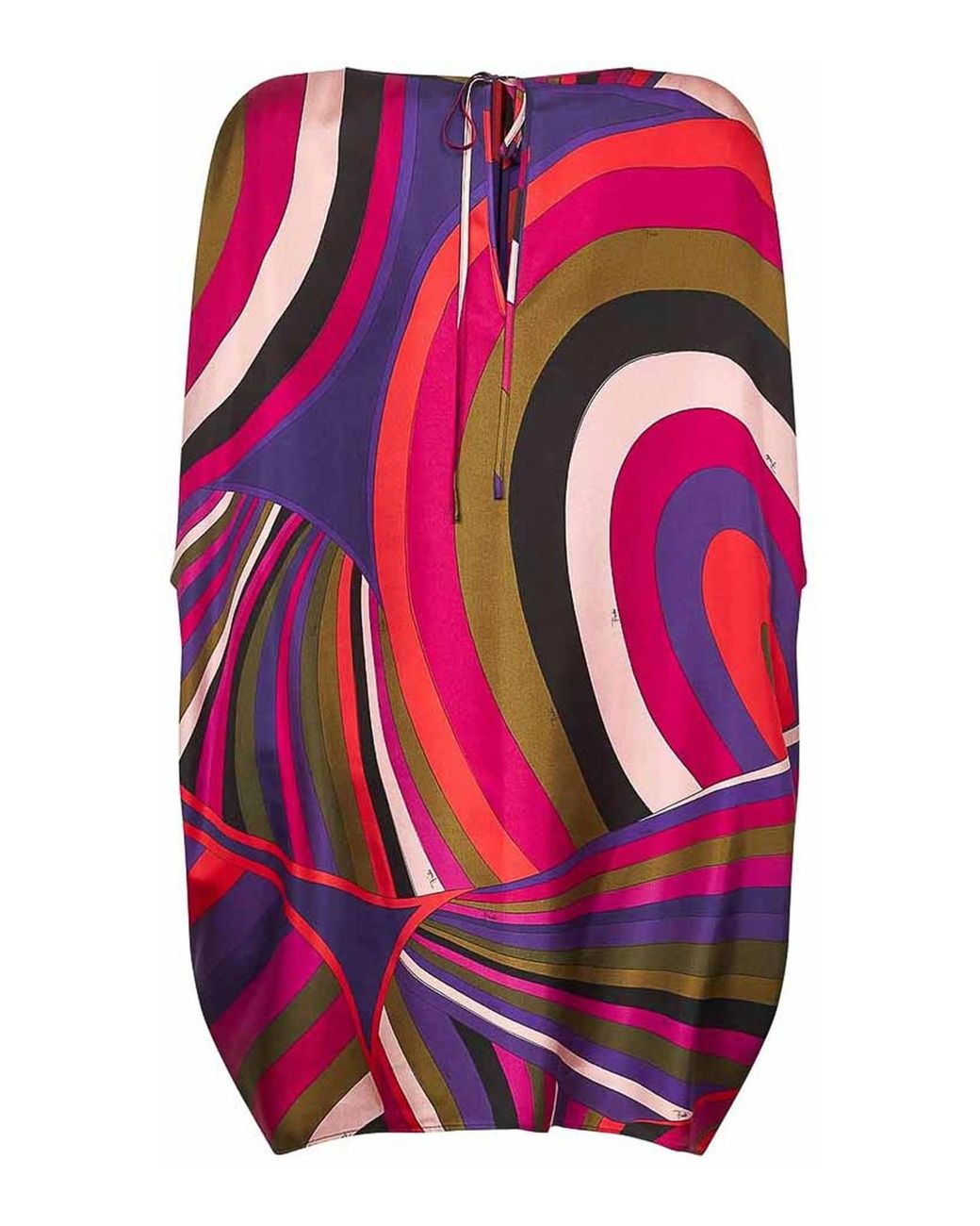 Emilio Pucci Pink Printed Silk Kaftan