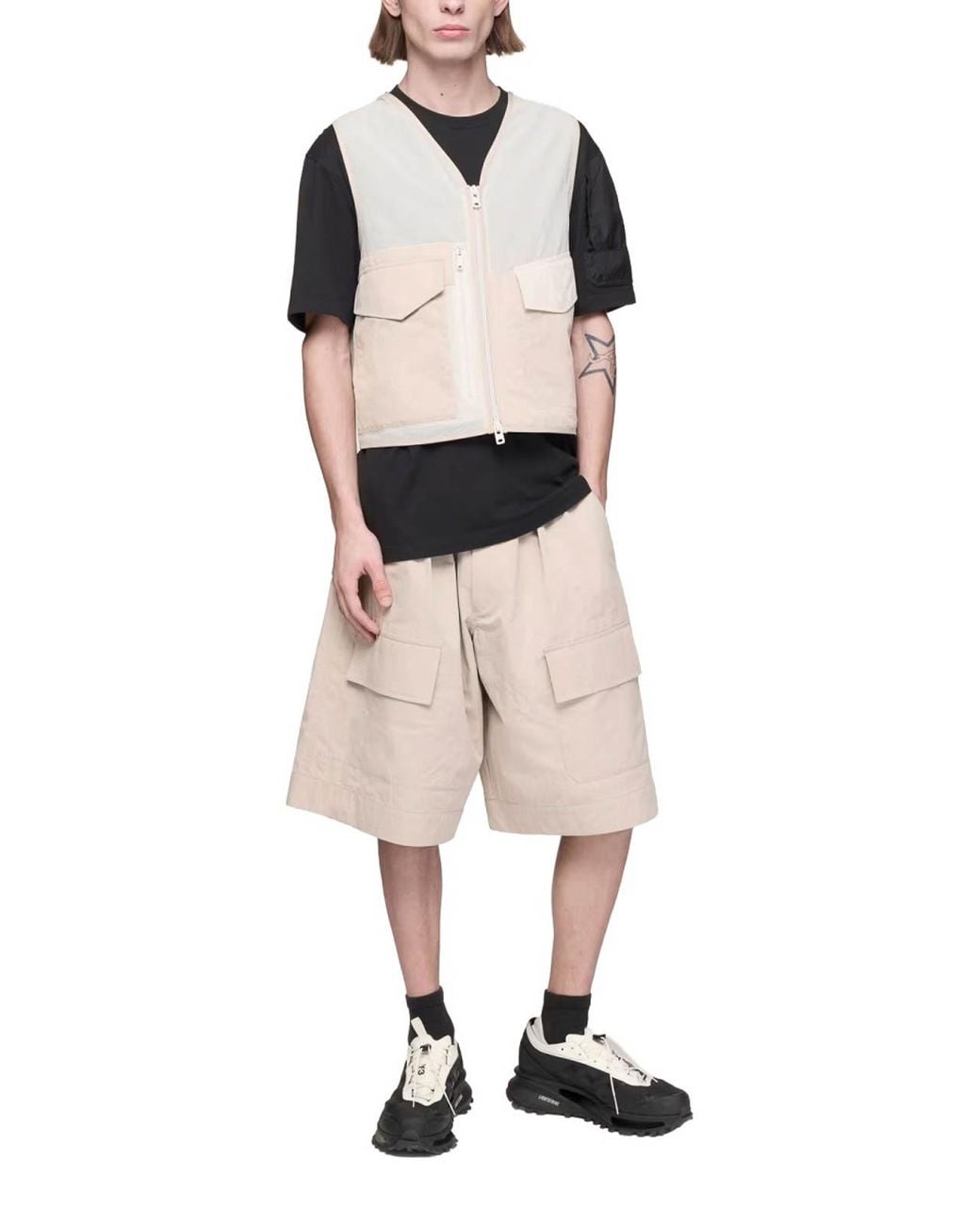 Chaleco Y-3 de hombre de color Natural