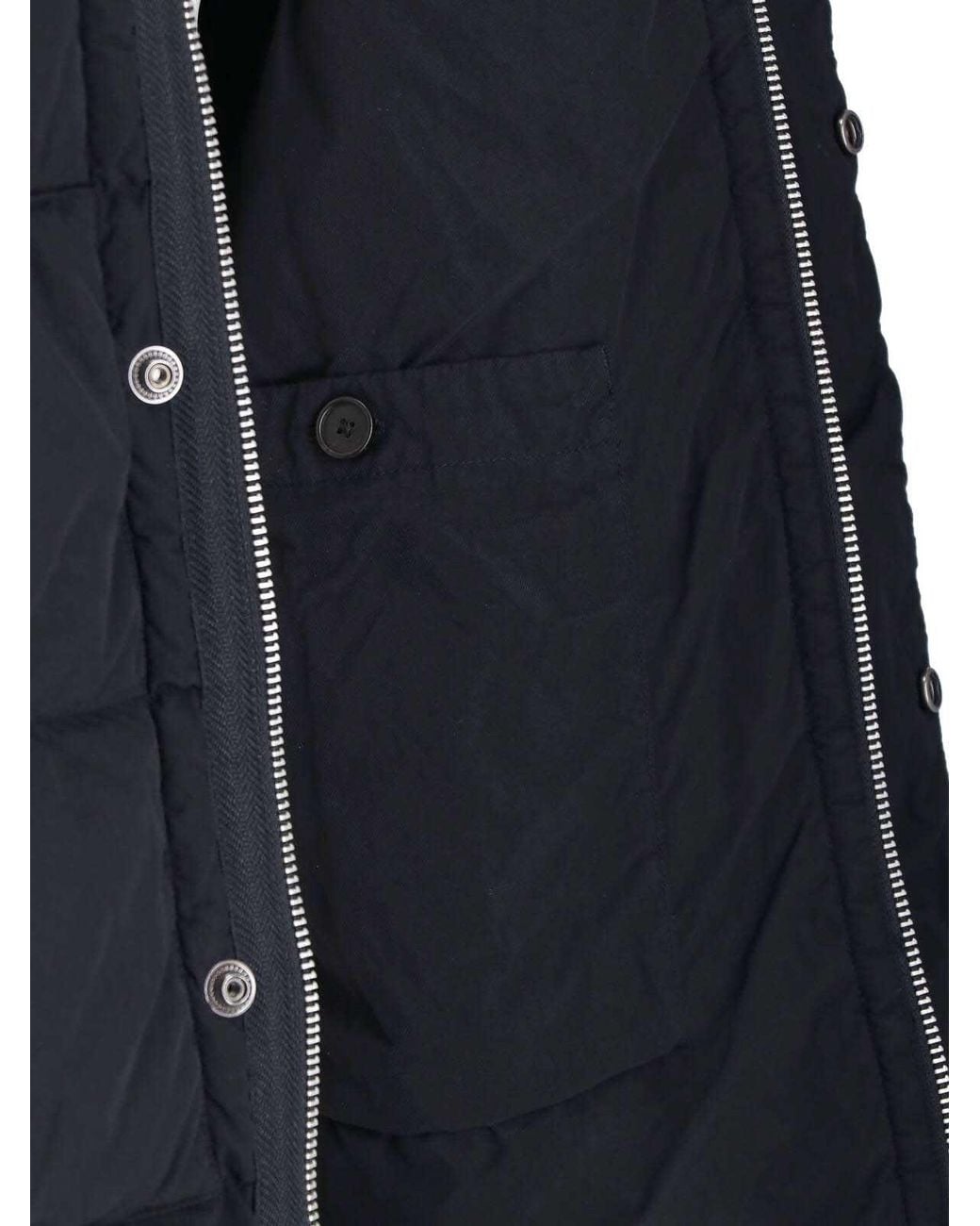 Massimo Osti Studio Blue Padded Down Jacket for men