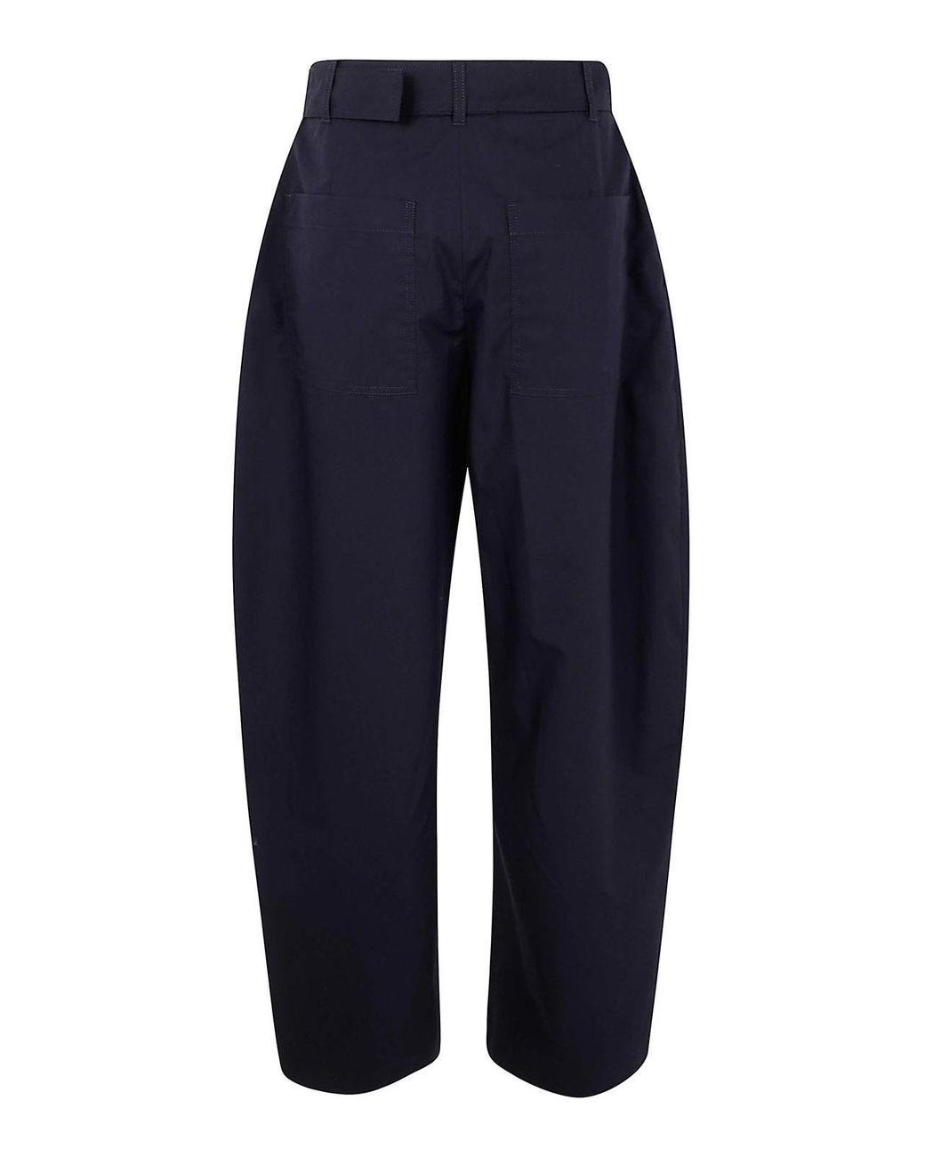 Studio Nicholson Blue Belted Round Leg Pant