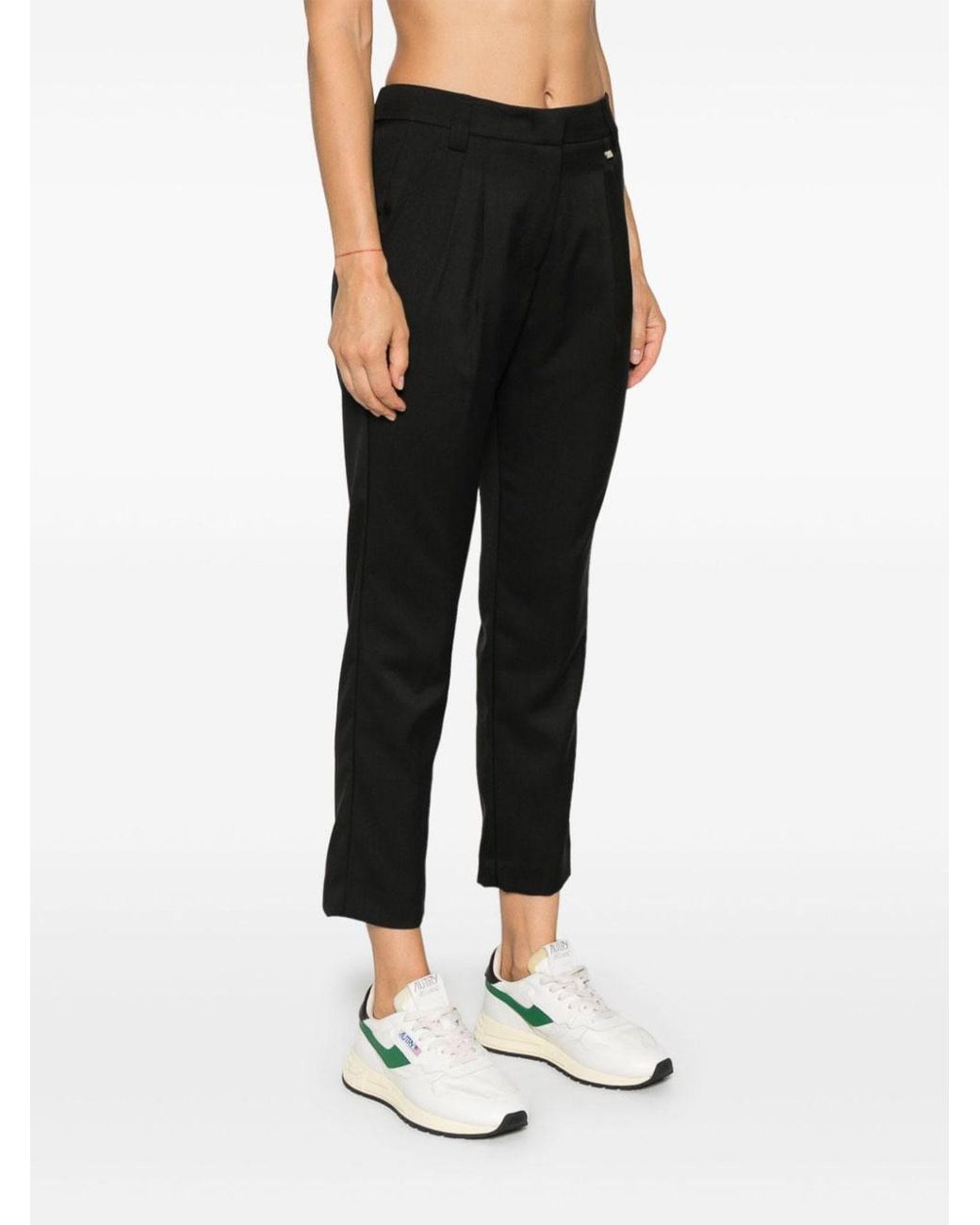 Herno Black Flannel Feeling Trousers