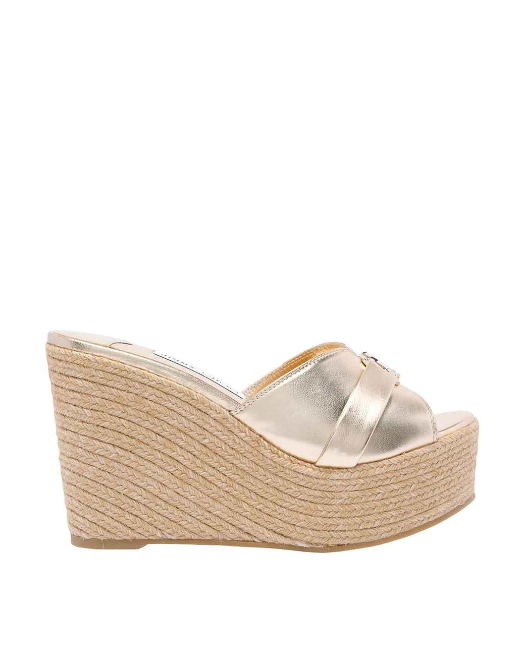 Jimmy Choo Natural Leda Wedges Sandals