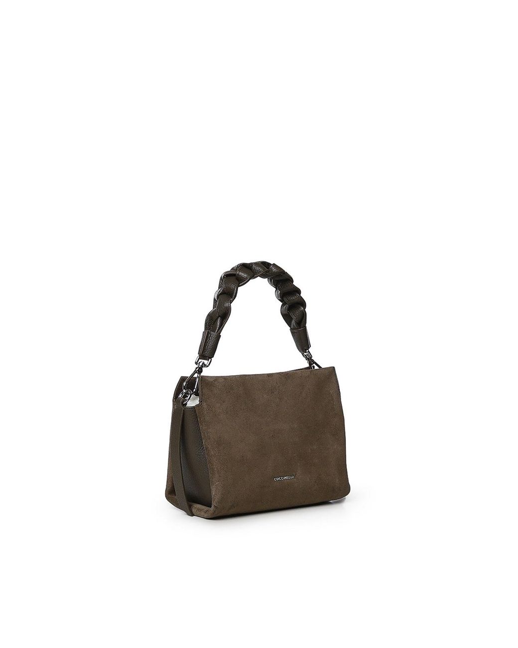 Coccinelle Brown Small Boheme Suede And Leather Bag
