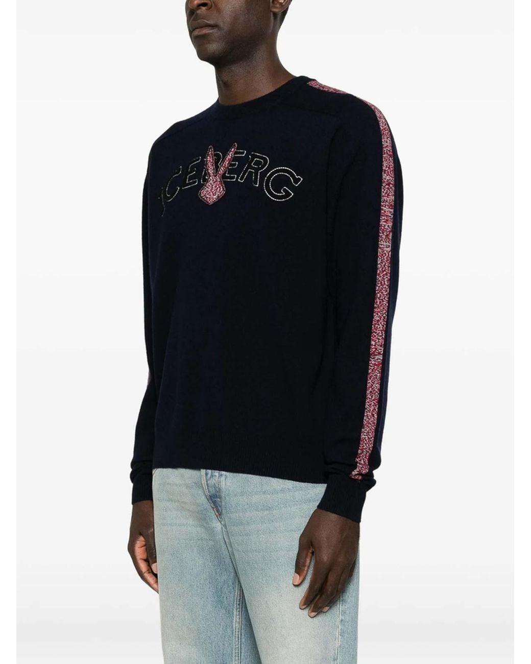 Iceberg Black Sweater for men