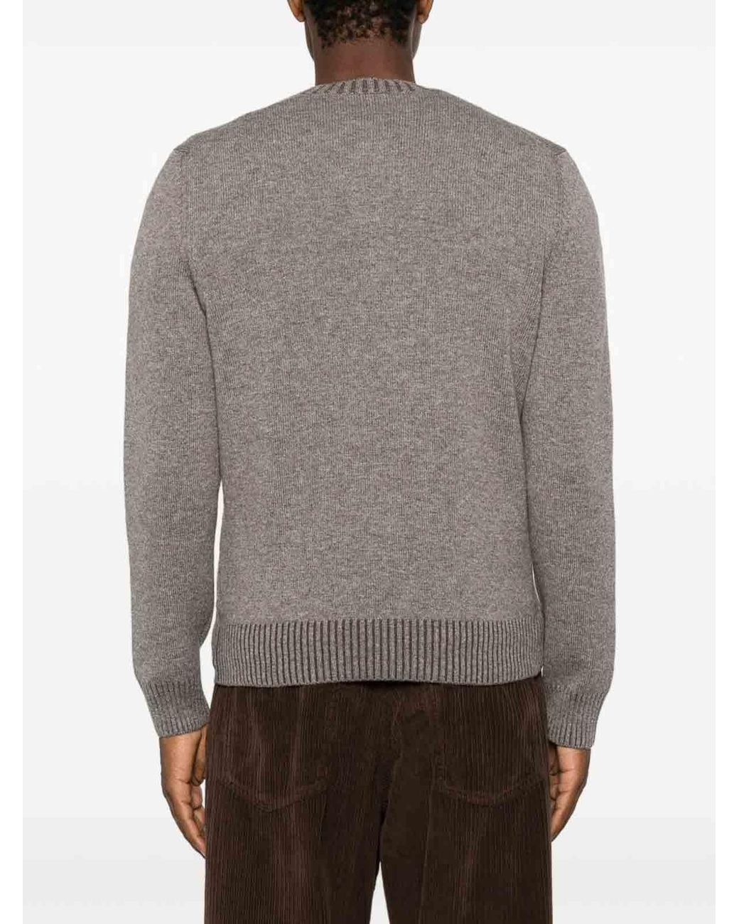 Vengera Gray Hazelnut Wool Sweater for men