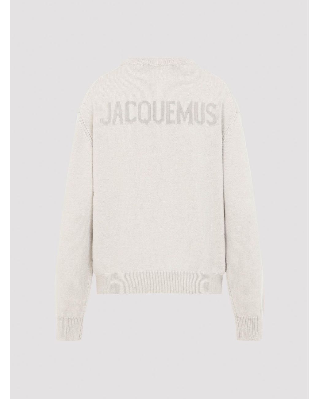Jacquemus White Rundhalspullover