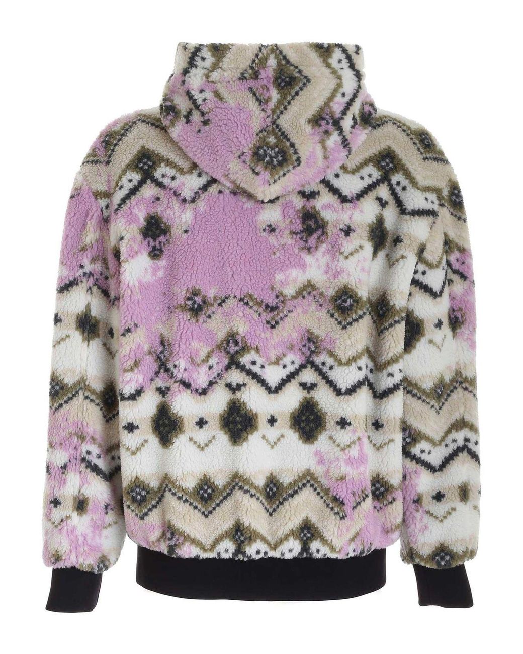 MSGM Gray Teddy Effect Jacket for men