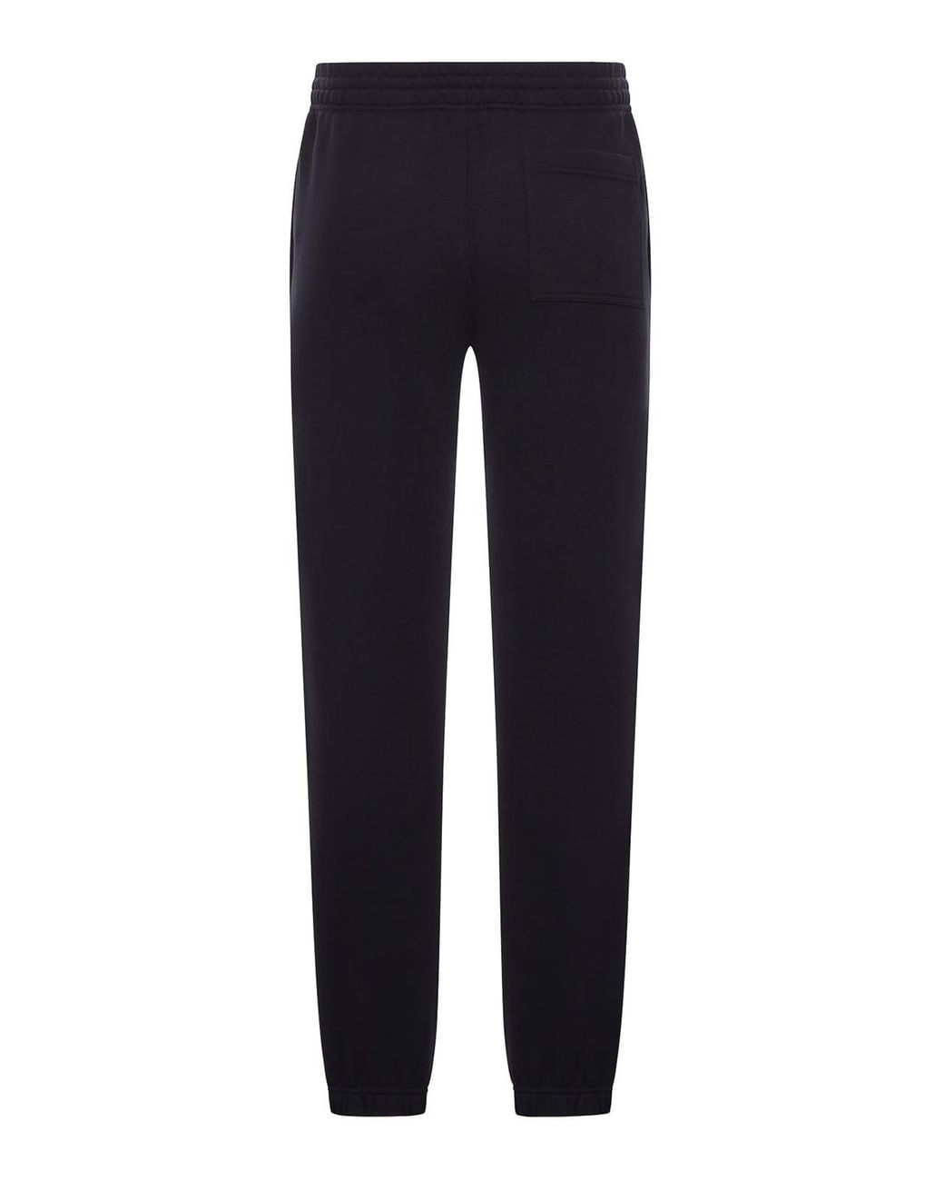 Burberry Blue Cotton Jogging Trousers With Logo for men