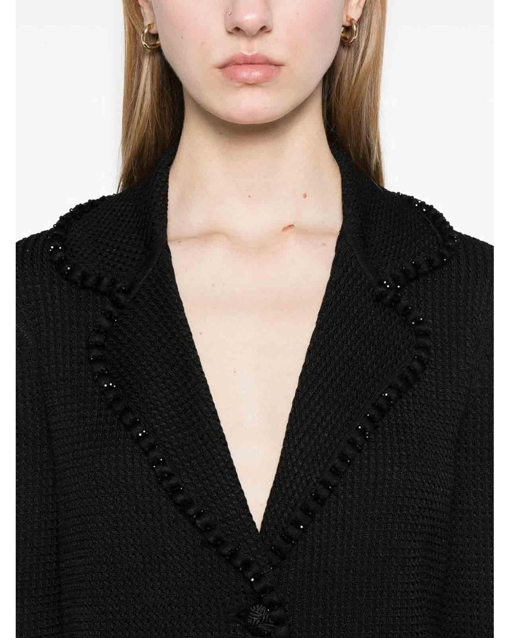 Emporio Armani Black Single-Breasted Blazer Jacket