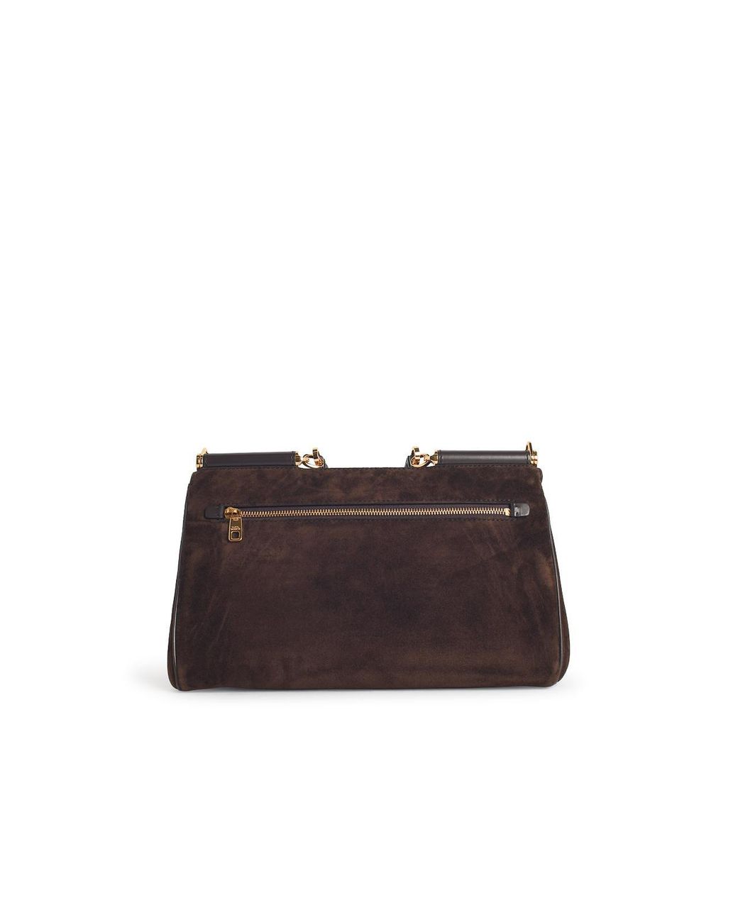 Dolce & Gabbana Brown Sicily Ebony Leather Bag