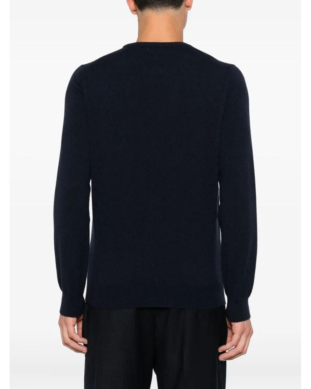 Malo Blue Crew-Neck Sweater for men