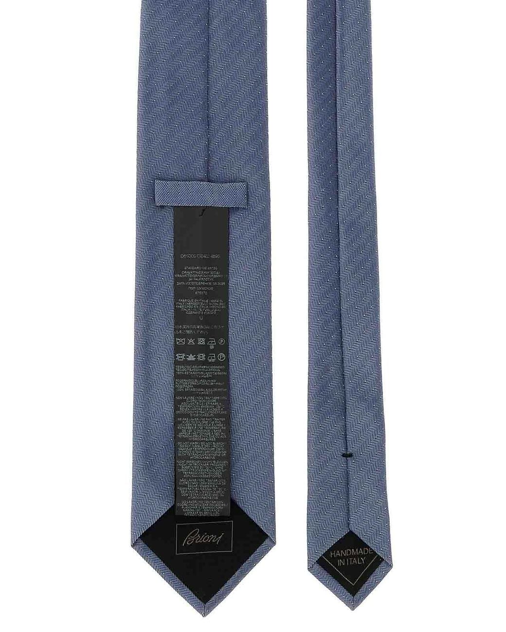 Brioni Blue Silk Tie for men