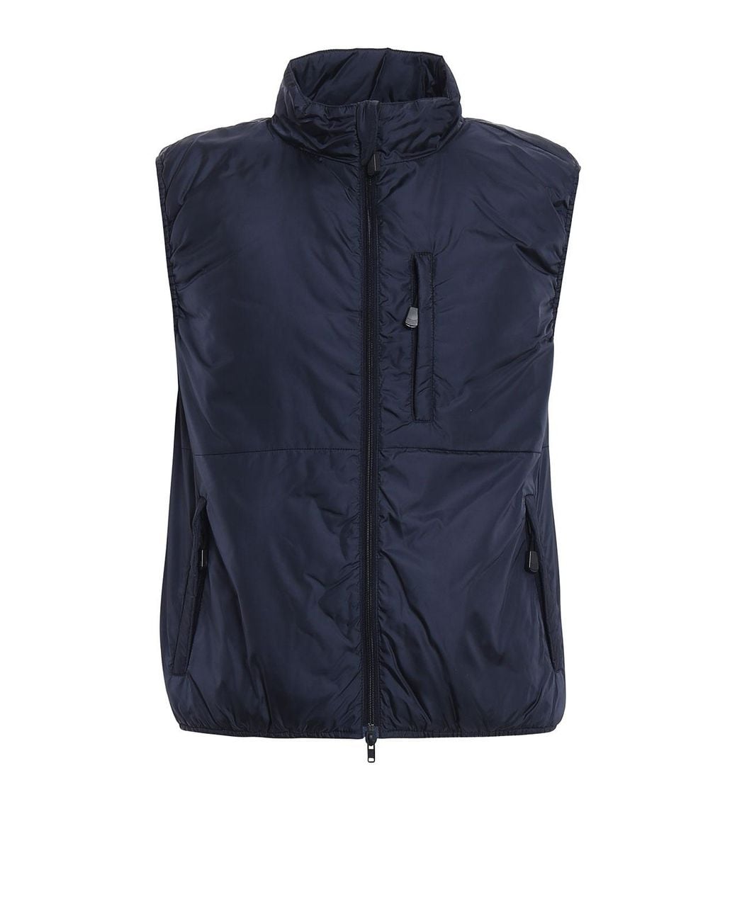 Aspesi Blue Jil Nylon Taffeta Padded Vest for men