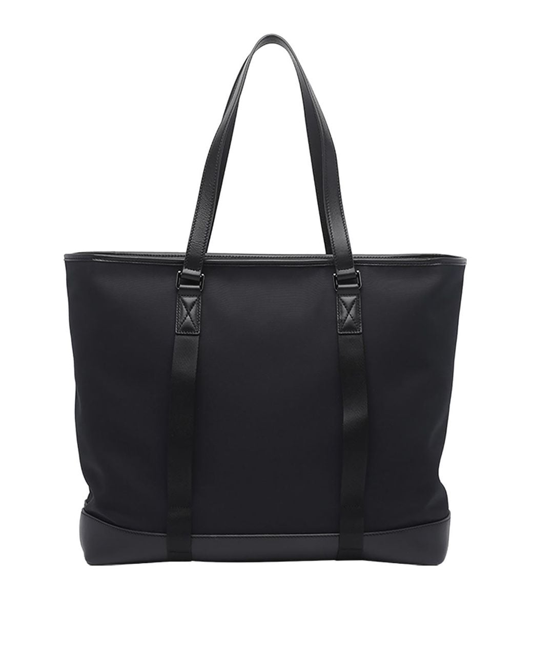Tod's Black Shopping Bag Fabric And Leather for men