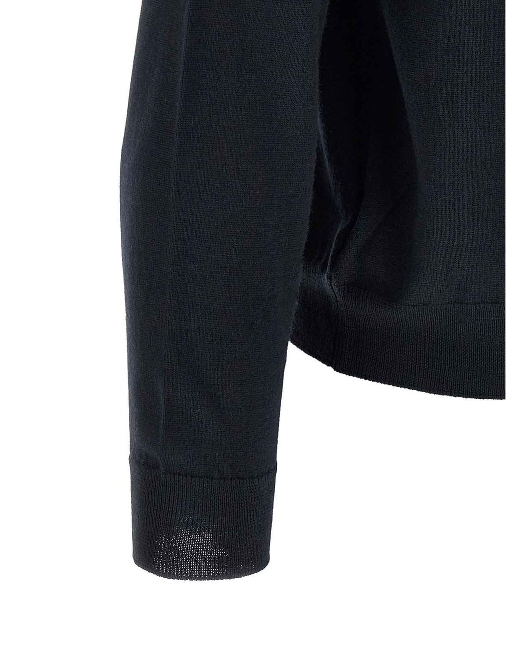 Zanone Blue Turtle-Neck Sweater for men