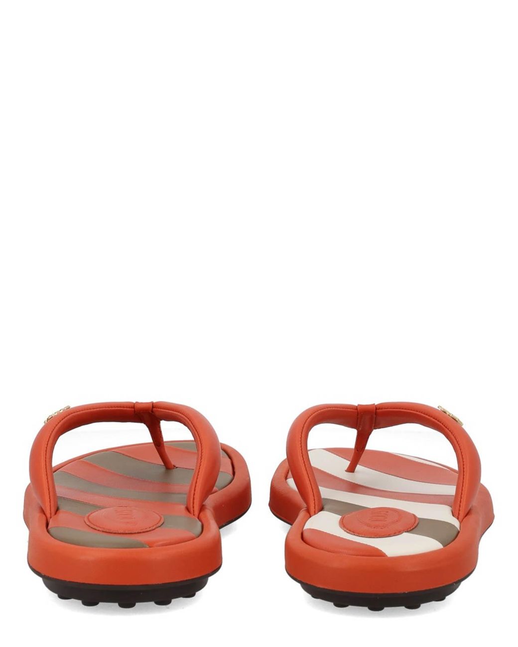 Tod's Red Flip-Flop Sandal With Logo