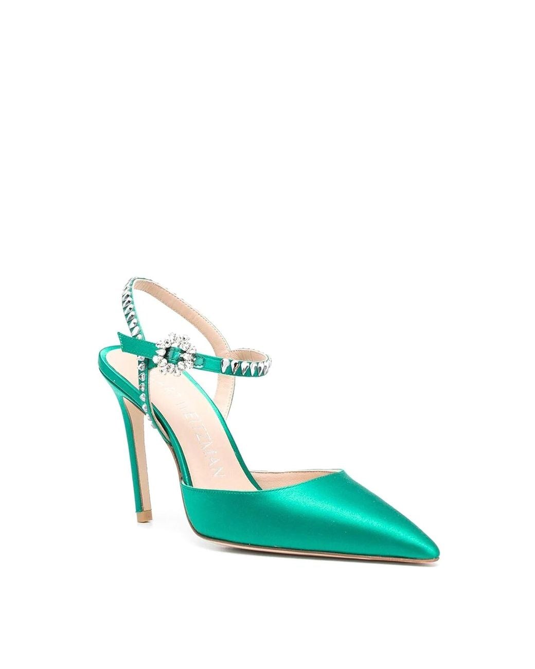 Stuart Weitzman Green Gmcut 100 Pumps