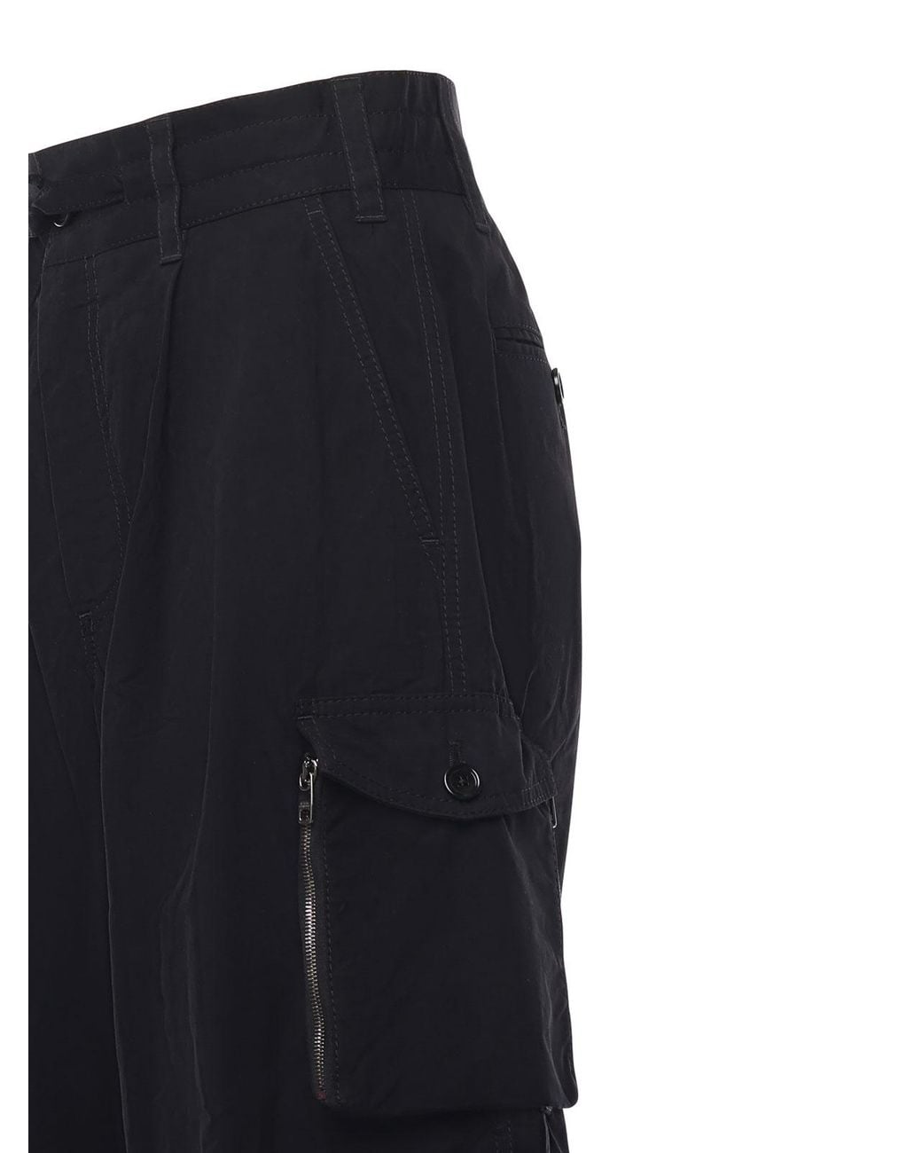 Dolce & Gabbana Blue Faille Cargo Pants for men