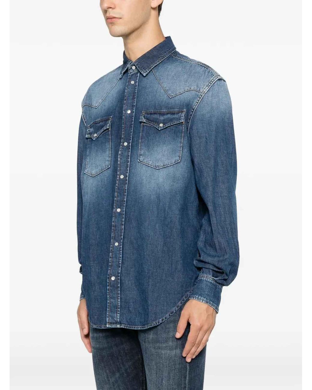 Camisa Dondup de hombre de color Blue