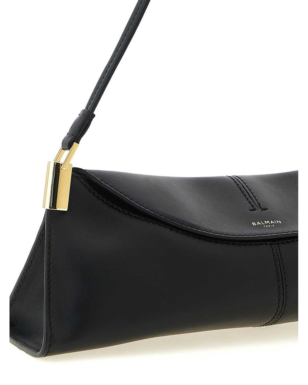 Balmain Black 64-83 Small Shoulder Bag