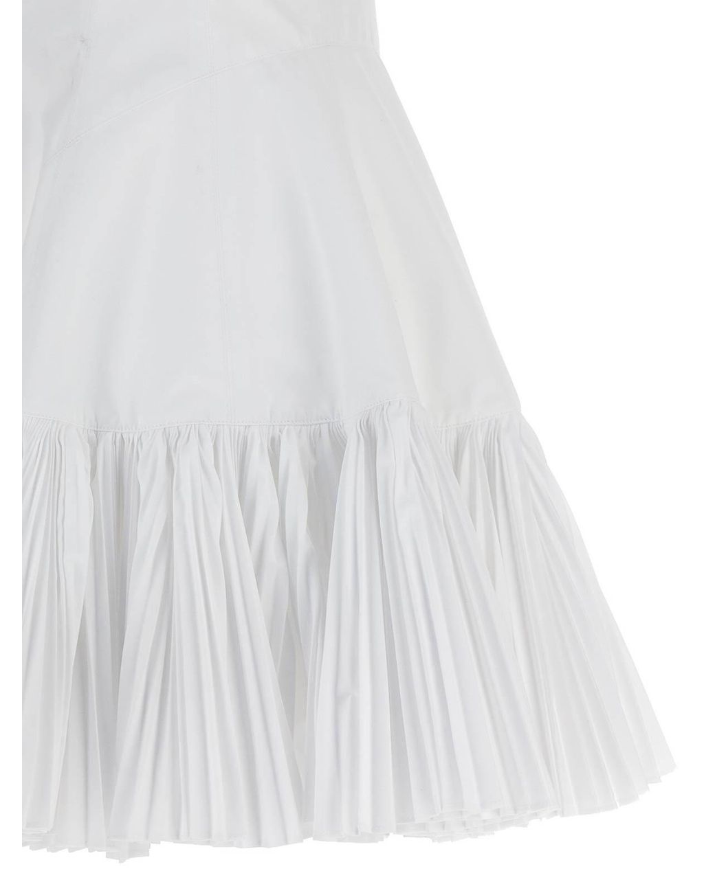 Giovanni bedin White Pleated Dress