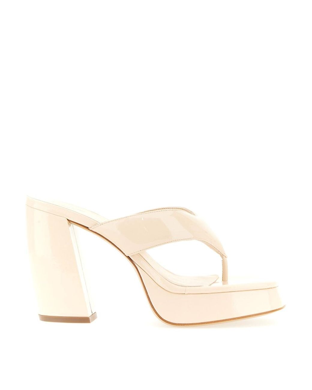 Gia Borghini Natural Patent Sandal