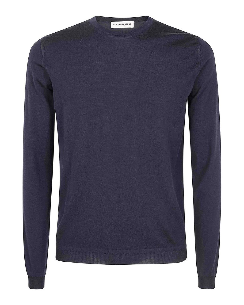 GOES BOTANICAL Blue Pullover Roundneck for men