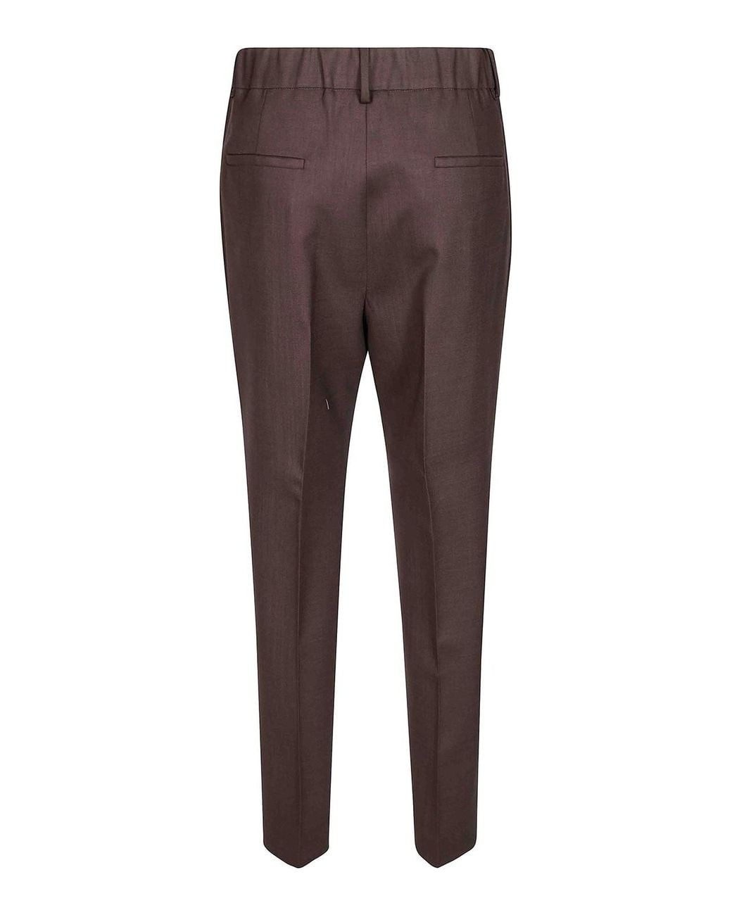 Incotex Brown Galene Elastic Wool Back