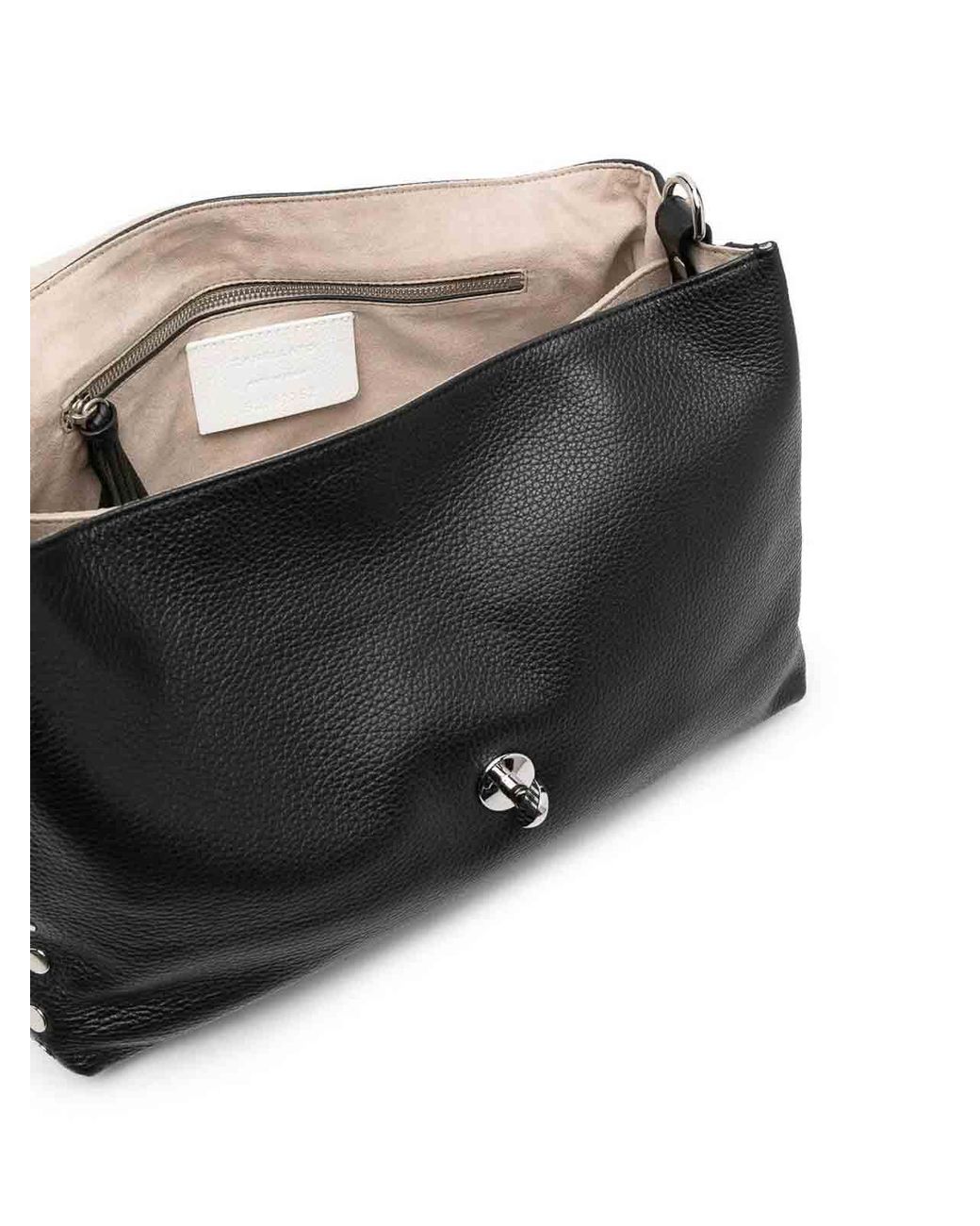 Zanellato Black Medium Postina Daily Giorno Bag