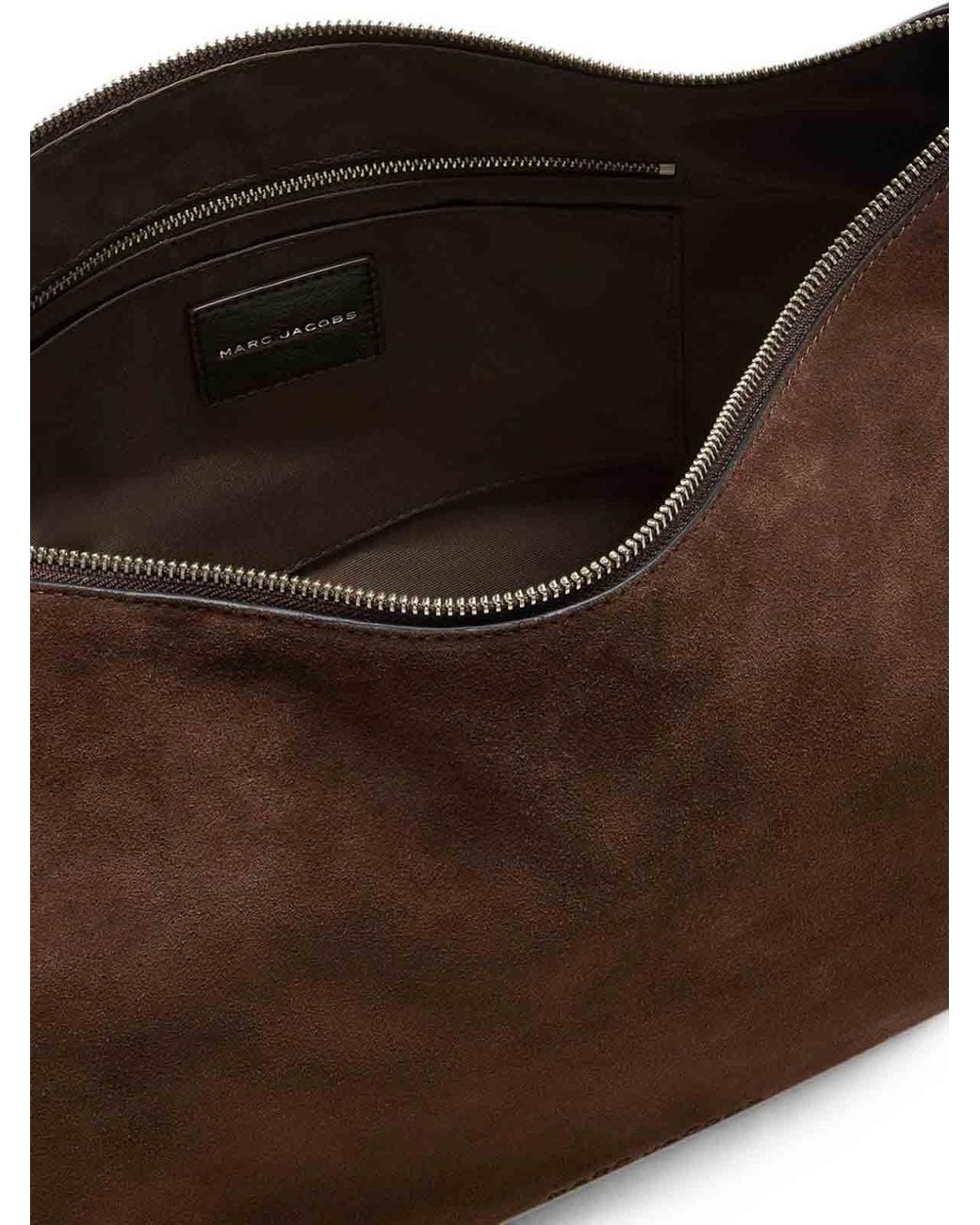 Marc Jacobs Brown Dark Leather And Suede Shoulder Bag