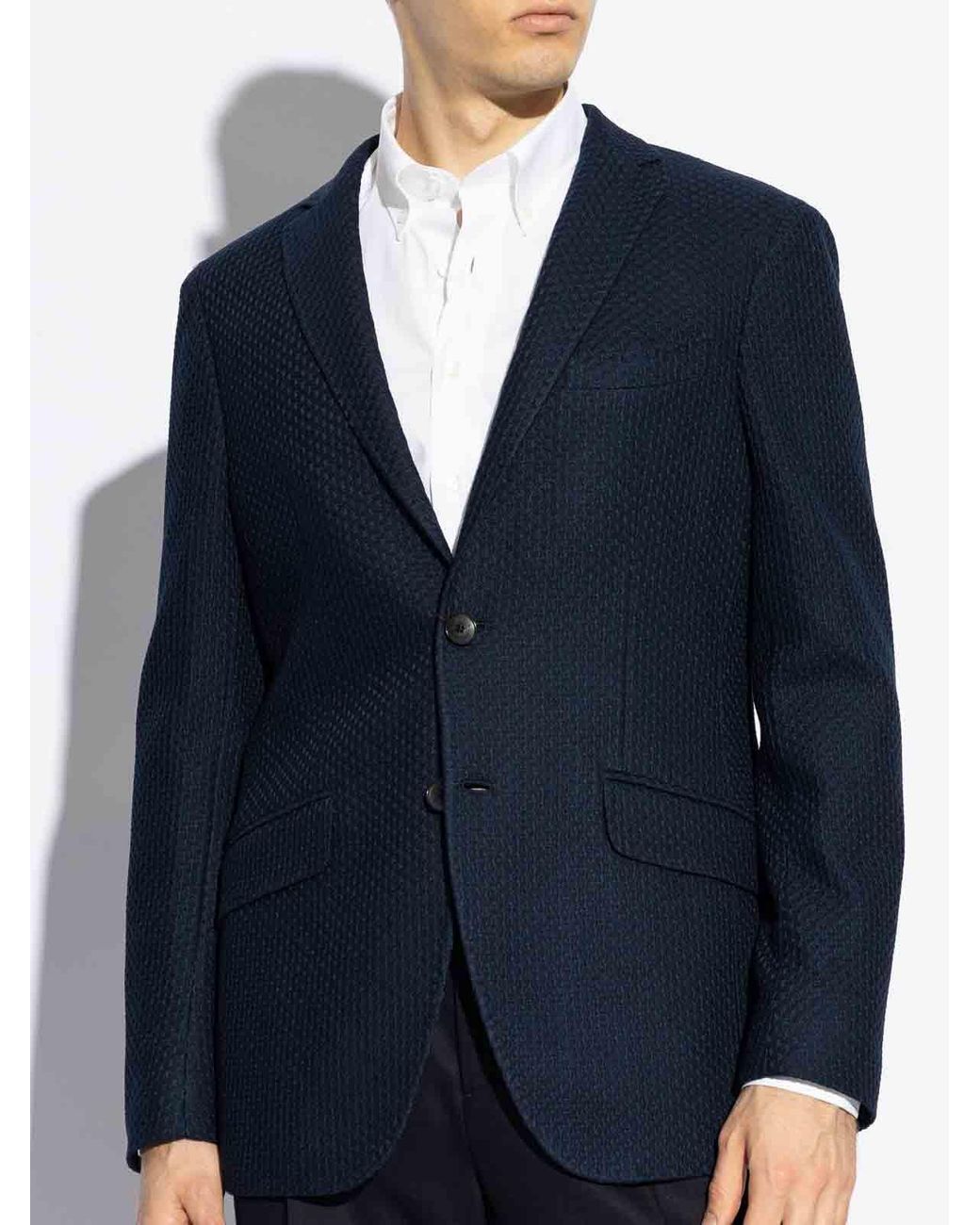 Etro Blue Jacket Roma Jersey for men
